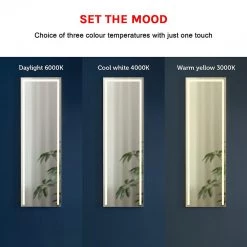 Della Francesca Home & Lifestyle LED Full Length Mirror Standing Floor Makeup Wall Light Mirror 1.6M