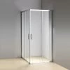 Della Francesca DIY & Renovation 1000 X 800mm Sliding Door Nano Safety Glass Shower Screen In CHROME