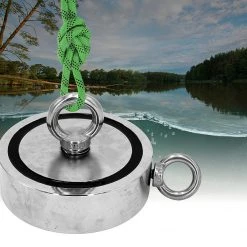 FactoryFast.com.au 340Kg Salvage Strong Recovery Magnet Neodymium Hook Treasure Hunting Fishing