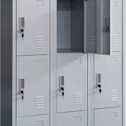 Salvatore Angelotti Furniture Twelve-Door Office Gym Shed Storage Locker