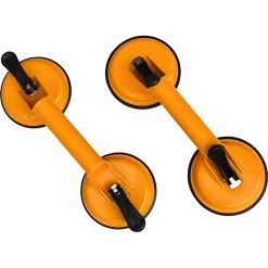 Randy & Travis Machinery DIY & Renovation 2x 100kg Aluminum Alloy Double Locking Suction Cup Glazer Glass Sucker Lifter