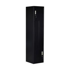 Salvatore Angelotti Furniture Black Two-Door L-shaped Office Gym Shed Storage Locker - Standard Lock With 2 Keys