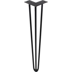 Randy & Travis Machinery Furniture Set Of 4 Industrial 3-Rod Retro Hairpin Table Legs 12mm Steel Bench Desk - 41cm