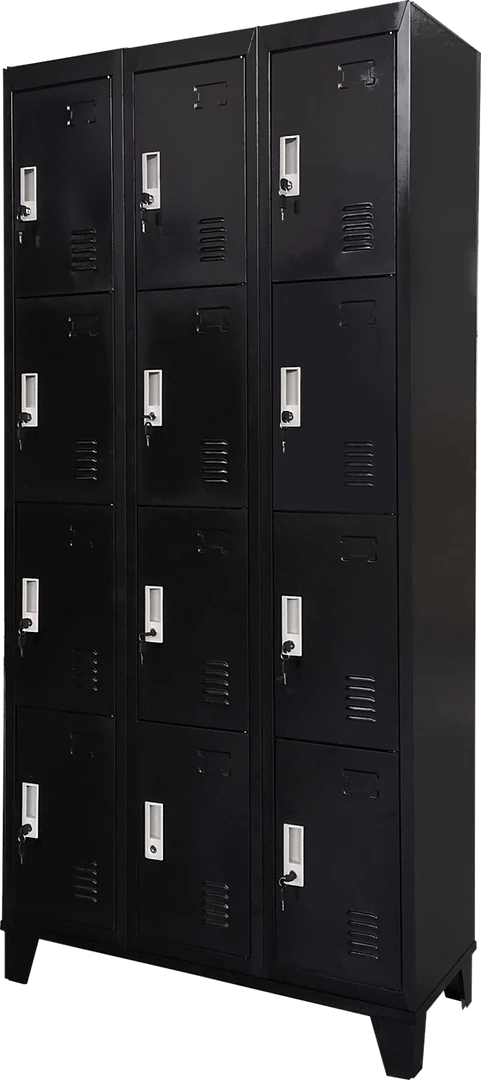 Salvatore Angelotti Twelve-Door Office Gym Shed Storage Locker Furniture