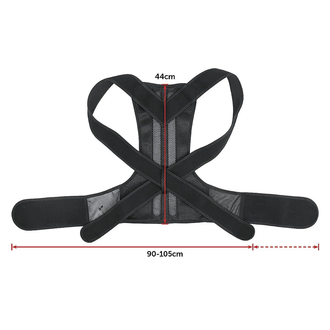 Randy & Travis Machinery Lower Back Brace Unisex Posture Corrector Lumbar Support - Large Sports & Fitness