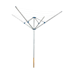 Randy & Travis Machinery 4 Arm Rotary Garden Washing Line Clothes Airer Dryer Outdoor Spike 40m Length Home & Lifestyle