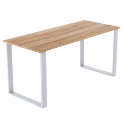 Della Francesca Furniture Square-Shaped Table Bench Desk Legs Retro Industrial Design Fully Welded - White