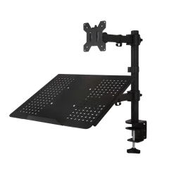Randy & Travis Machinery Monitor Mount & Laptop And Tablet Shelf Stands Holders Adjustable Workspace Arm