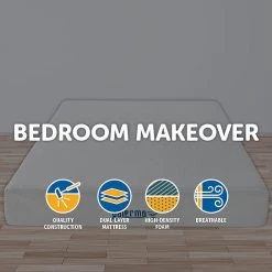 Palermo Queen 25cm Gel Memory Foam Mattress Dual-Layered - CertiPUR-US