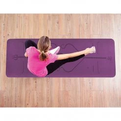 Randy & Travis Machinery 8mm TPE Yoga Mat Exercise Fitness Gym Pilates Non Slip Dual Layer Sports & Fitness