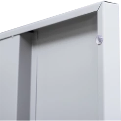 Salvatore Angelotti Grey One-Door Office Gym Shed Clothing Locker Cabinet - Padlock-operated Furniture