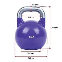 Randy & Travis Machinery Sports & Fitness 8KG, 12KG, 16KG Pro-Grade Steel KettleBell Set