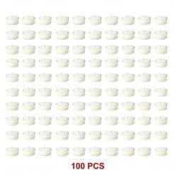 Randy & Travis Machinery Bulk Buy Unscented SOY WAX Tealights, Soy Wax Tealight Candles - (100pc Per Set) Home & Lifestyle