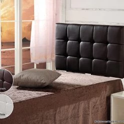 Palermo Single PU Leather Bed Deluxe Headboard Bedhead - Black