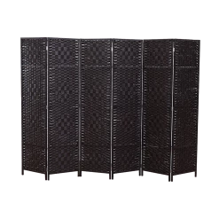 Palermo 6-Panel Room Divider Screen Privacy Rattan Dividers Stand Fold