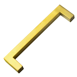 Randy & Travis Machinery 15x Brushed Brass Drawer Pulls Kitchen Cabinet Handles - Gold Finish 128mm
