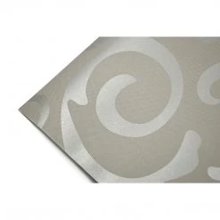 Randy & Travis Machinery Wallpaper Silver Flower Pattern Non-woven Wall Paper Roll