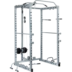 Randy & Travis Machinery Power Rack Squat Cage Stands W Lat Pulldown Home Gym