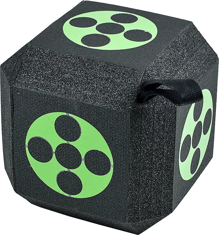 Randy & Travis Machinery Archery 3D Dice Target Cube Reusable 18 Sides 23CM Self Healing XPE Foam Target