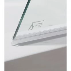 DIY & Renovation 180° Black Pivot Door 6mm Safety Glass Bath Shower Screen By Della Francesca - 90 X 140cm