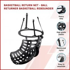 Randy & Travis Machinery Basketball Return Net - Ball Returner Basketball Rebounder Sports & Fitness