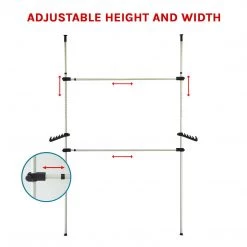 Palermo Heavy Duty Adjust Clothes Rail Storage Garment Shelf Hanging Display Stand Rack Home & Lifestyle