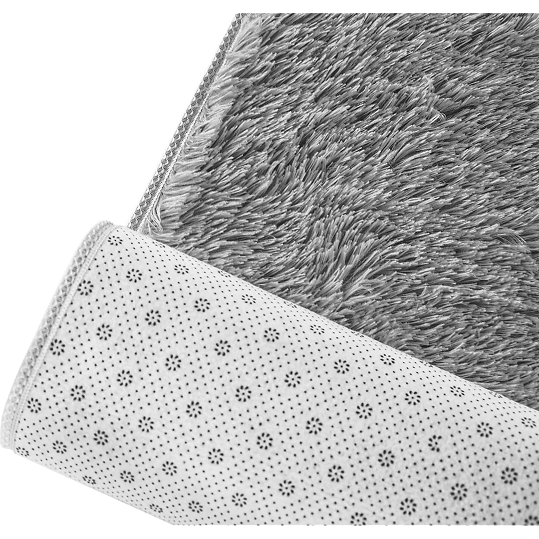 FactoryFast.com.au 230x200cm Floor Rugs Large Shaggy Rug Area Carpet Bedroom Living Room Mat Grey Furniture