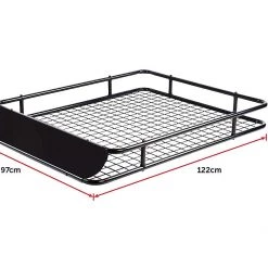 Bariloche Outdoor & Leisure Universal Roof Rack Basket - Car Luggage Carrier Steel Cage Vehicle Cargo