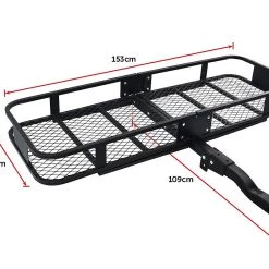 Randy & Travis Machinery Car Luggage Basket Trailer Hitch Cargo Carrier