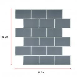 Randy & Travis Machinery DIY & Renovation Tiles 3D Peel And Stick Wall Tile Dark Grey ({{Size}} X 10 Sheets)