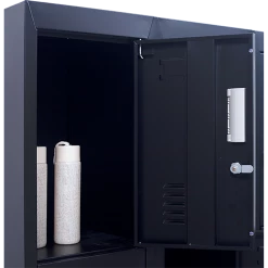 Salvatore Angelotti Furniture Black 12-Door Locker For Office Gym Shed School Home Storage - Standard Lock With 2 Keys