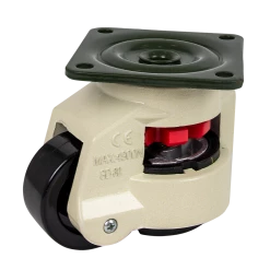 Randy & Travis Machinery Leveling Casters Swivel Workbench Adjustable Wheel 1000KG Retractable 4PCS