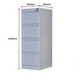 Salvatore Angelotti 4-Drawer Shelf Office Gym Filing Storage Locker Cabinet