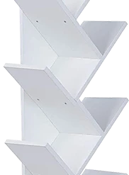 Randy & Travis Machinery Tree Bookshelf Bookcase Book Organizer 12-Tier Multipurpose Shelf Display Racks Furniture