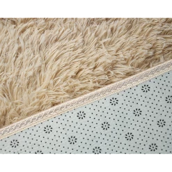 Randy & Travis Machinery Furniture 230x200cm Floor Rugs Large Shaggy Rug Area Carpet Bedroom Living Room Mat Beige