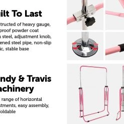 Randy & Travis Machinery Sports & Fitness Pink Kids Gymnastics Bars Training Horizontal Bar Monkey Kip Bar