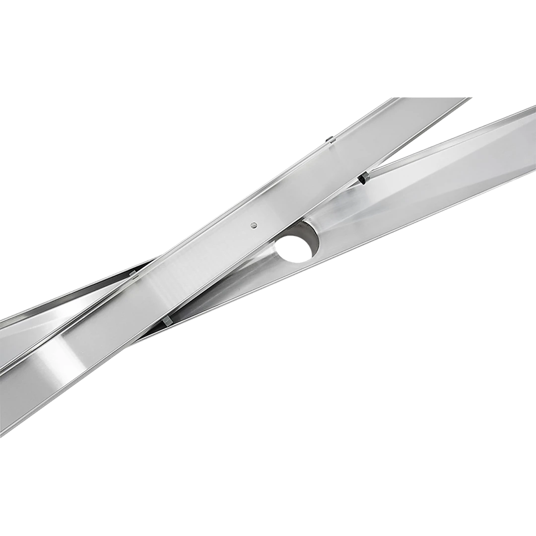 Della Francesca DIY & Renovation 80cm Tile Insert Stainless Steel Grate Drain W/Centre Outlet Floor Waste