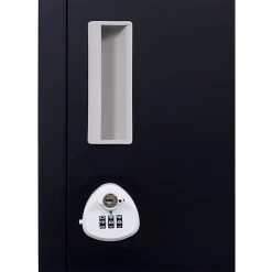Salvatore Angelotti Black 2-Door Locker For Office Gym Shed School Home Storage - 3-Digit Combination Lock