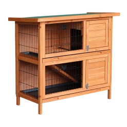 Randy & Travis Machinery Large Rabbit Hutch With BASE Chicken Coop 2 Storey Guinea Pig Pet Cage House Home & Lifestyle