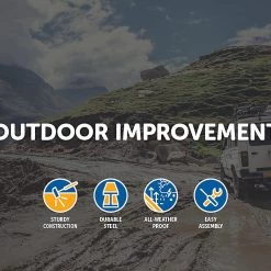 Bariloche Outdoor & Leisure Universal Roof Rack Basket - Car Luggage Carrier Steel Cage Vehicle Cargo