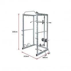 Randy & Travis Machinery Power Rack Squat Cage Stands W Lat Pulldown Home Gym