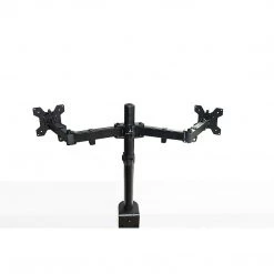 Randy & Travis Machinery Furniture Dual LCD Monitor Desk Mount Stand Adjustable Fits 2 Screens Up To 27