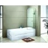 70 X 145cm Frameless Glass Bath Screen By Della Francesca Gold Finish