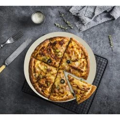 Randy & Travis Machinery 38cm XL Pizza & Baking Stone For BBQ/Oven/Grill Home & Lifestyle