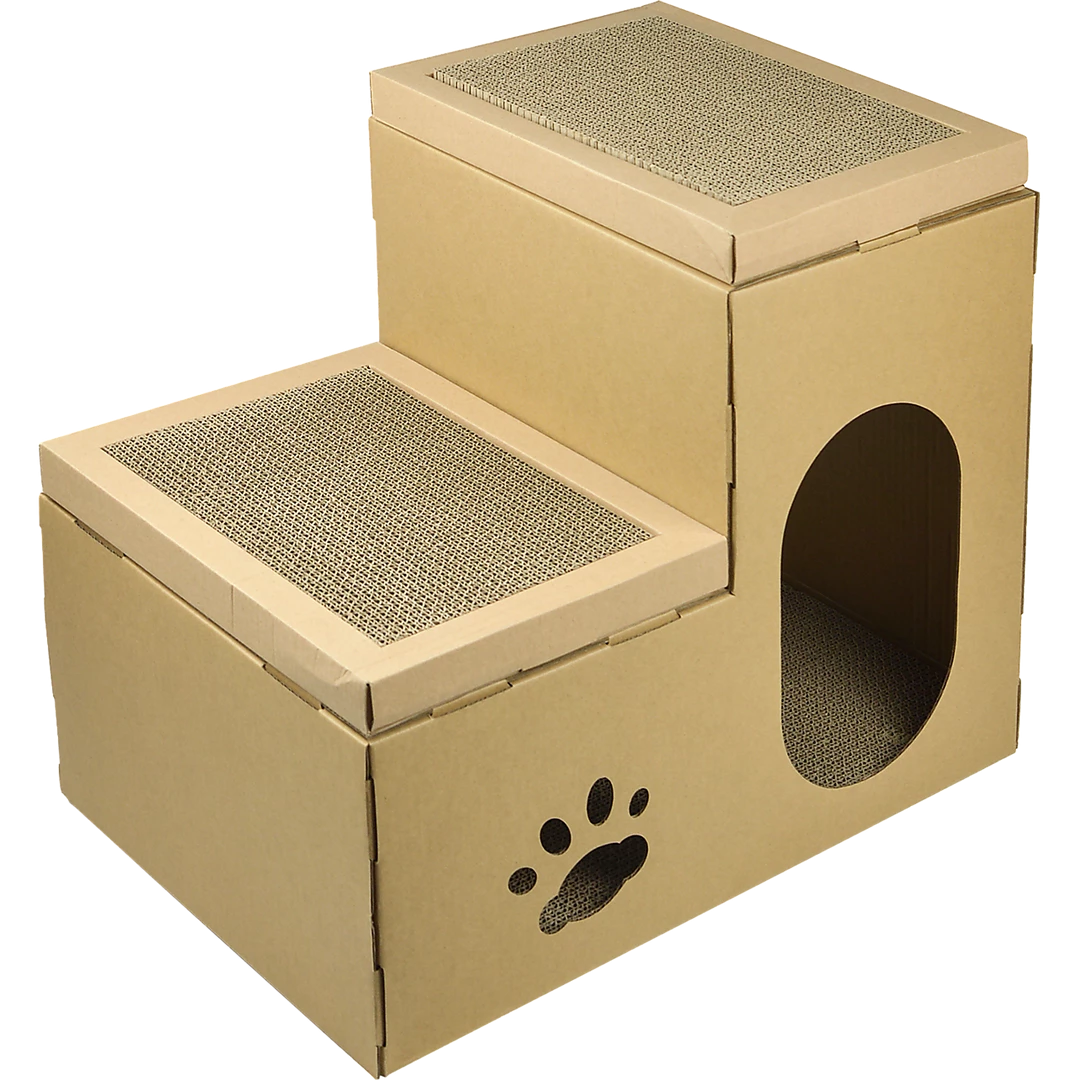 Randy & Travis Machinery Cat Cardboard House Tree Tower Condo Scratcher Pet Post Pad Mat Furniture Home & Lifestyle