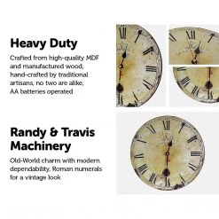 FactoryFast.com.au Large Vintage Wall Clock Kitchen Office Retro Timepiece Home & Lifestyle