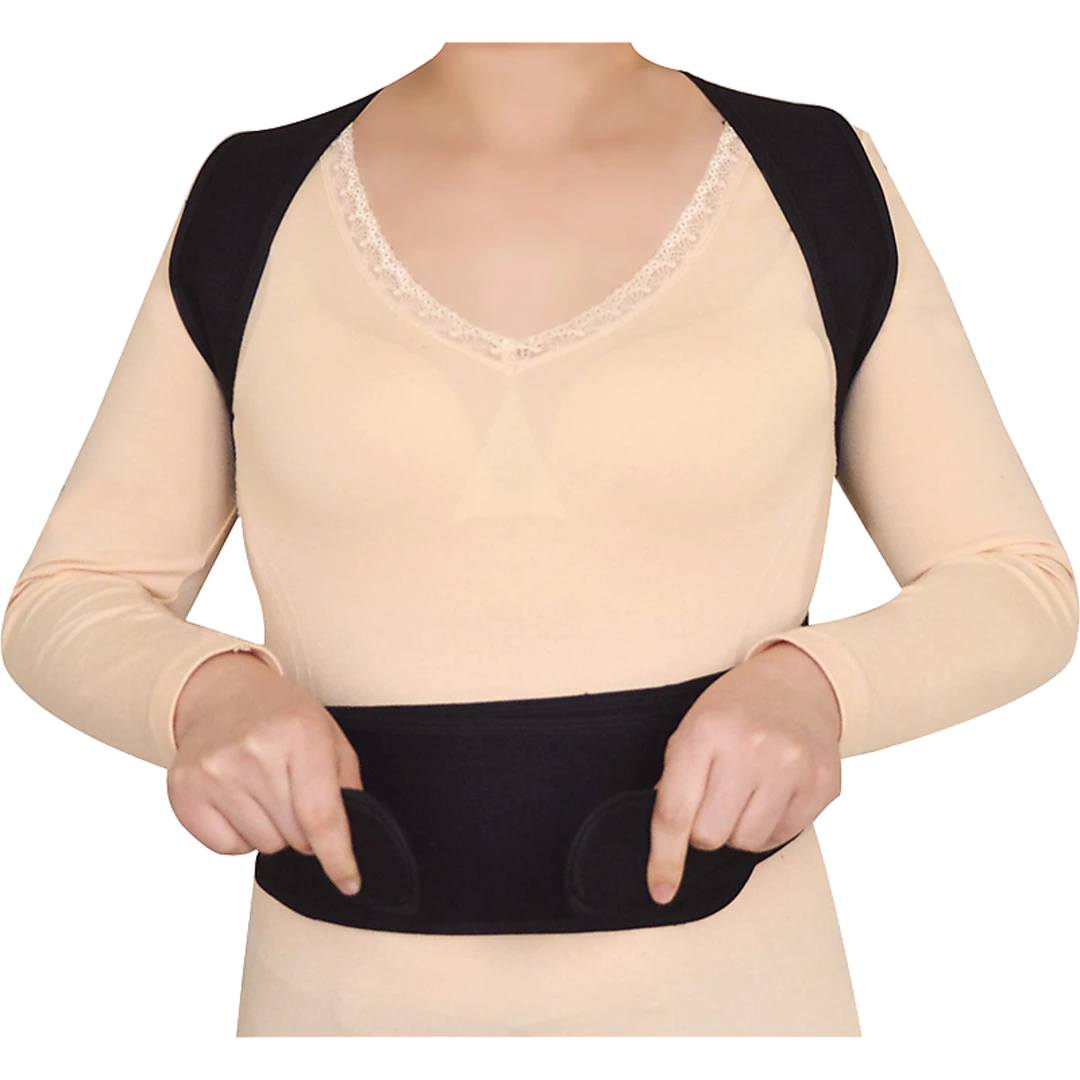 Randy & Travis Machinery Lower Back Brace Unisex Posture Corrector Lumbar Support - Large Sports & Fitness
