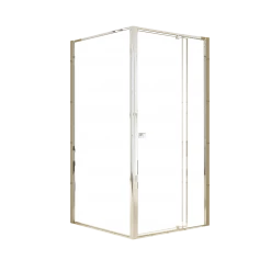 Della Francesca Front: (98~106) X 195cm Adjustable Semi Frameless Shower Screen In Chrome Side: (98~101) X 195cm DIY & Renovation