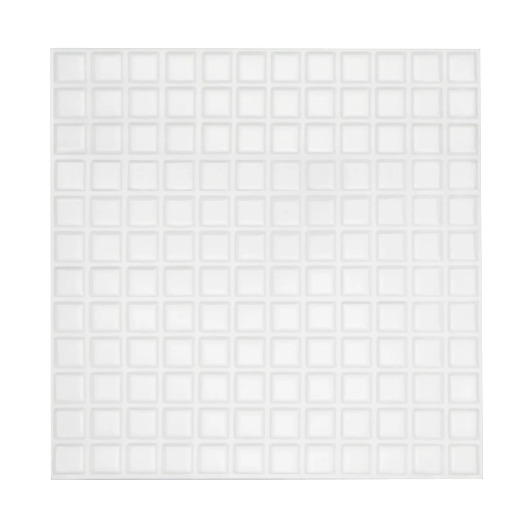 Randy & Travis Machinery Tiles 3D Peel And Stick Wall Tile Stereoscopic Crystal White ({{Size}} X 10 Sheets) DIY & Renovation