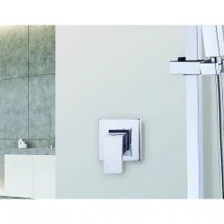 Della Francesca DIY & Renovation Chrome Bathroom Shower Wall Mixer W/ WaterMark